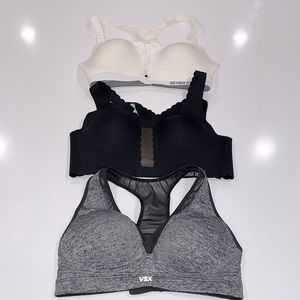 Bundle of 3 Victoria’s Secret sports bra 34C